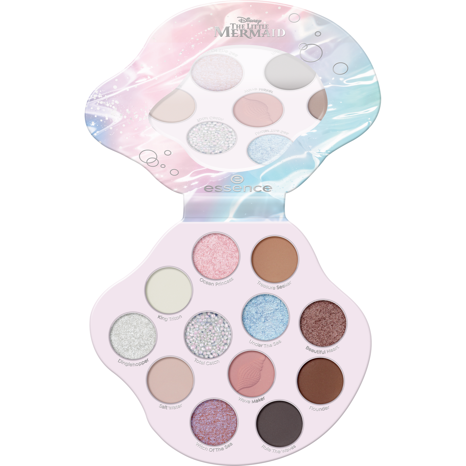 essence Mermaids Have More Fun eyeshadow palette 12 sävyn luomiväripaletti