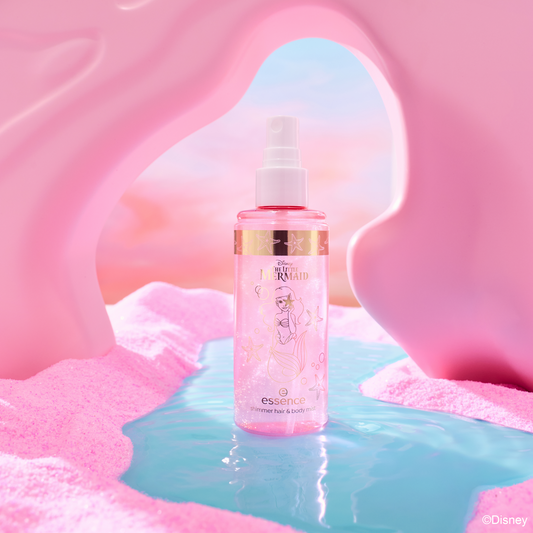essence Disney THE LITTLE MERMAID shimmer hair & body mist My Moment To Shine hius- ja vartalosuihke