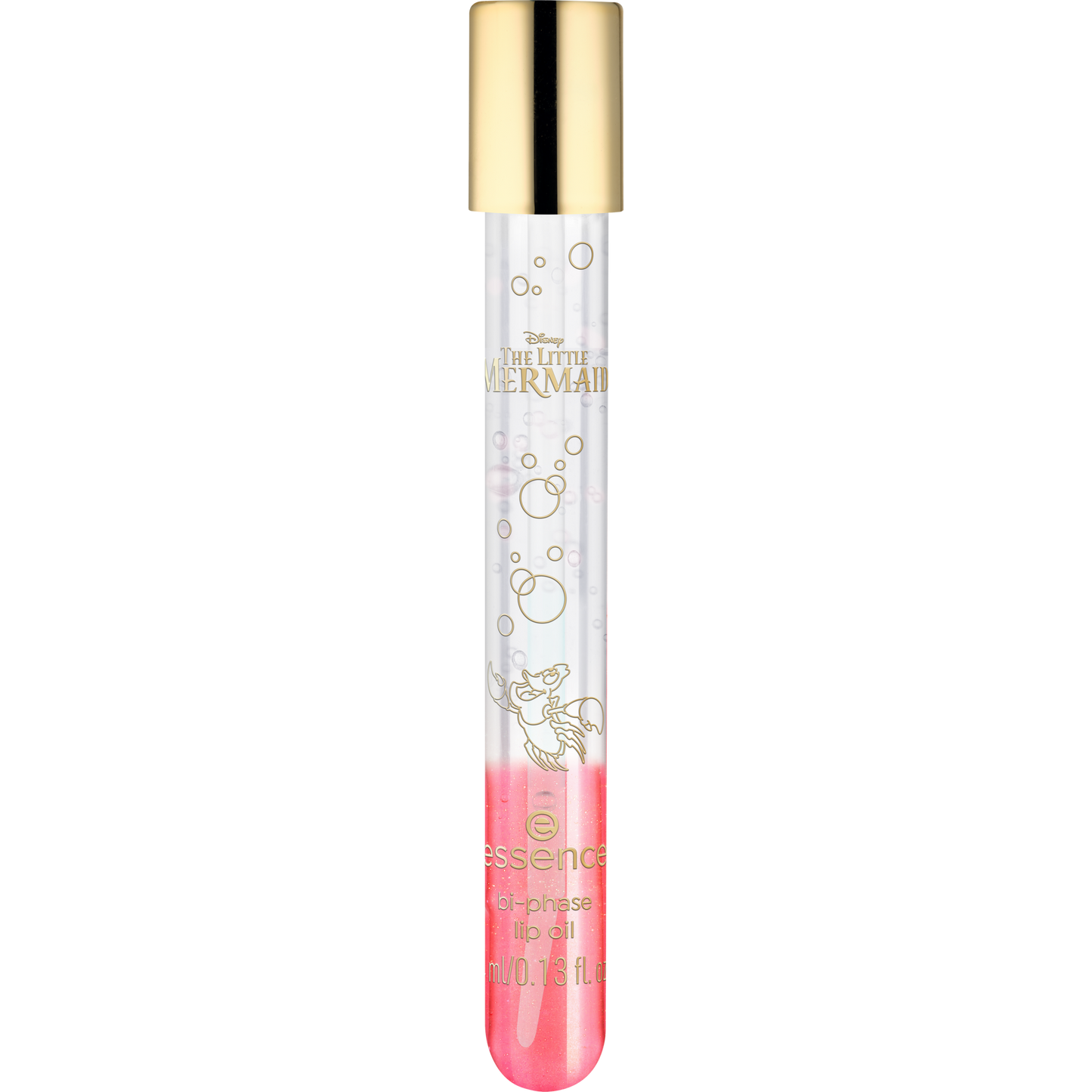 essence Disney THE LITTLE MERMAID bi-phase lip oil Swim Towards Your Dreams huuliöljy shimmerillä