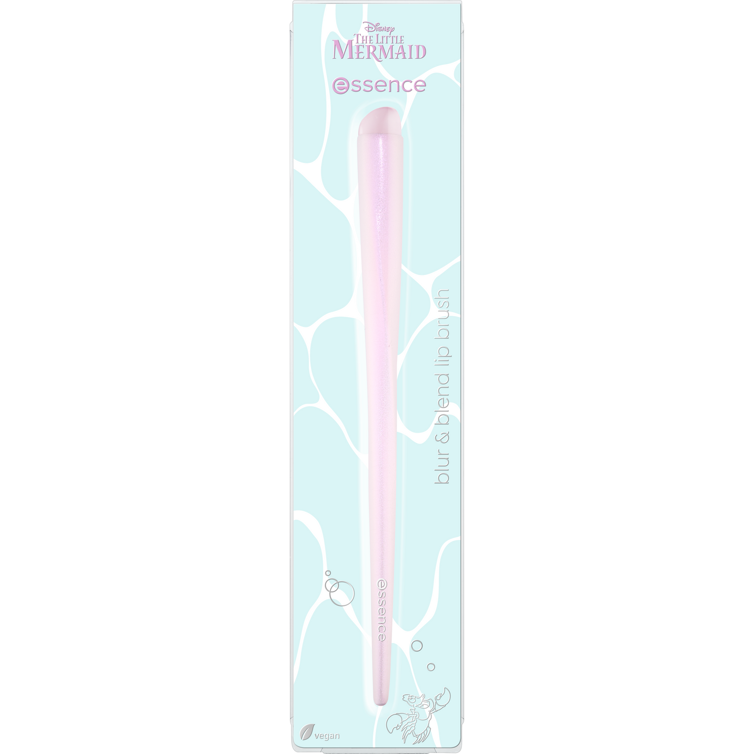 essence Disney THE LITTLE MERMAID Seaside Cutie huulisivellin huulituotteiden levitykseen ja häivytykseen