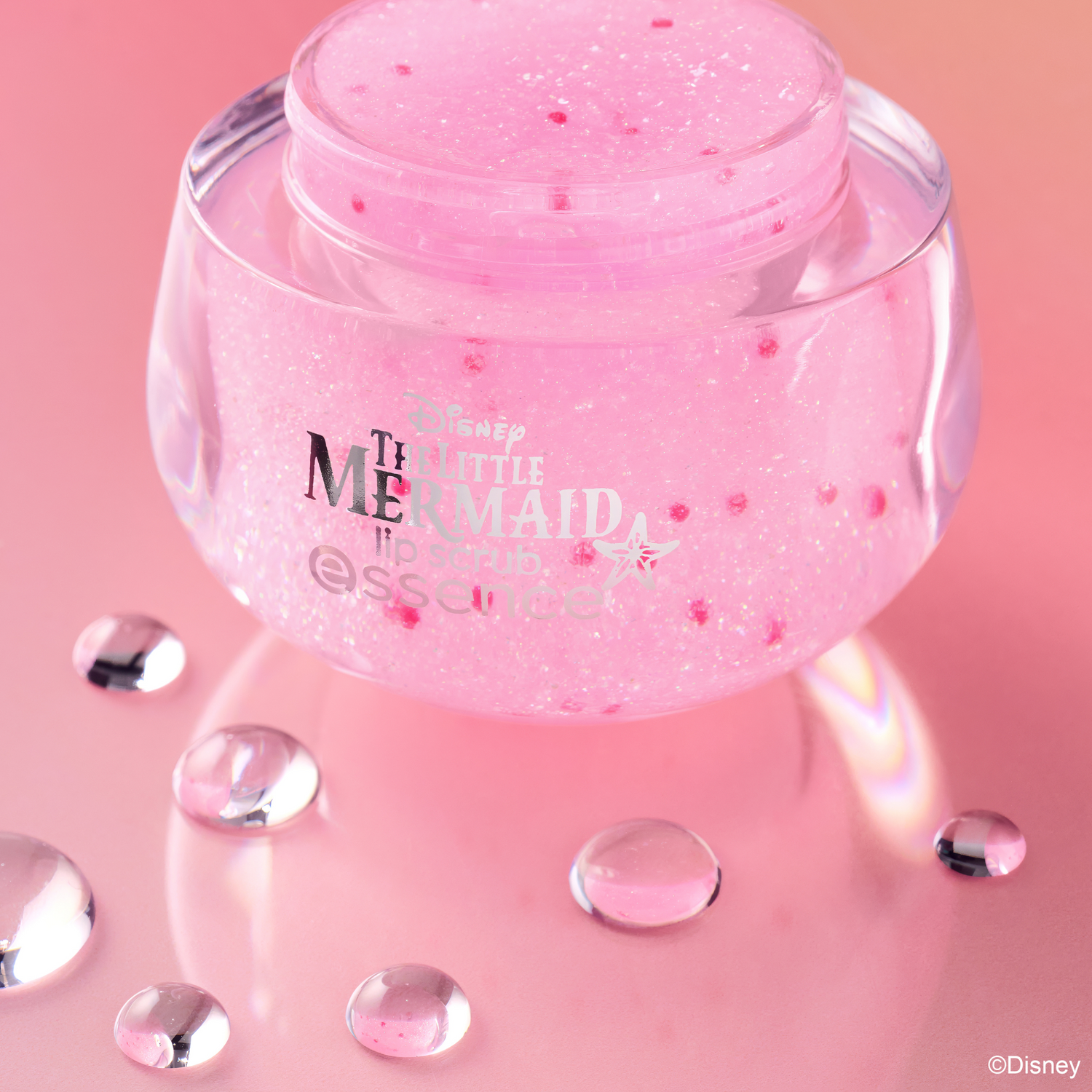 essence Disney THE LITTLE MERMAID lip scrub huulikuorinta 10 g vaaleanpunainen huulten kuorinta