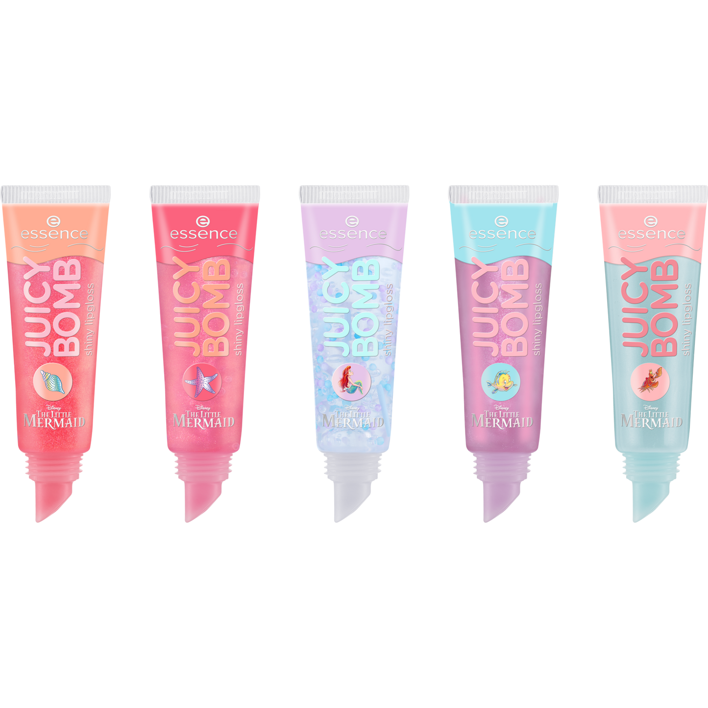 essence Disney THE LITTLE MERMAID JUICY BOMB shiny lipgloss crew trooppiset huulikiillot