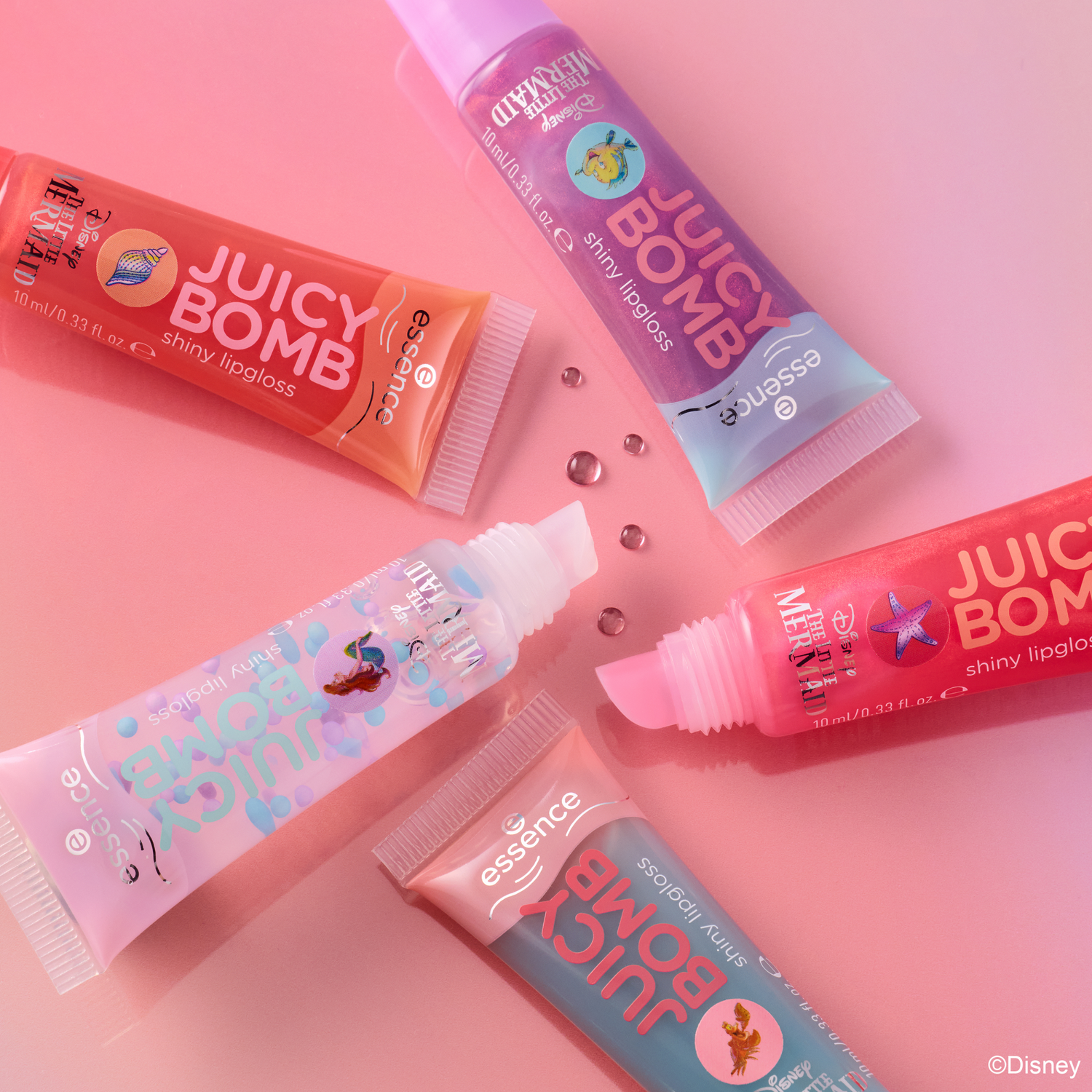 essence Disney THE LITTLE MERMAID JUICY BOMB huulikiilto setti essence meikit netistä