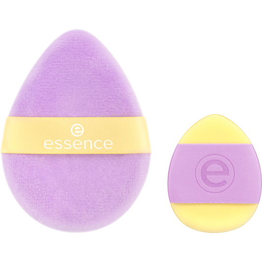 essence WHAT THE FLUFF?! Fluff Yeah puuterivipat 2 kpl pehmeät meikkivipat puuterin levitykseen
