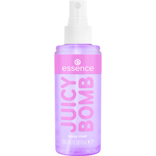 essence JUICY BOMB Sweet Drop Body Mist vartalosuihke 103 Blueberry Bite 100 ml auki