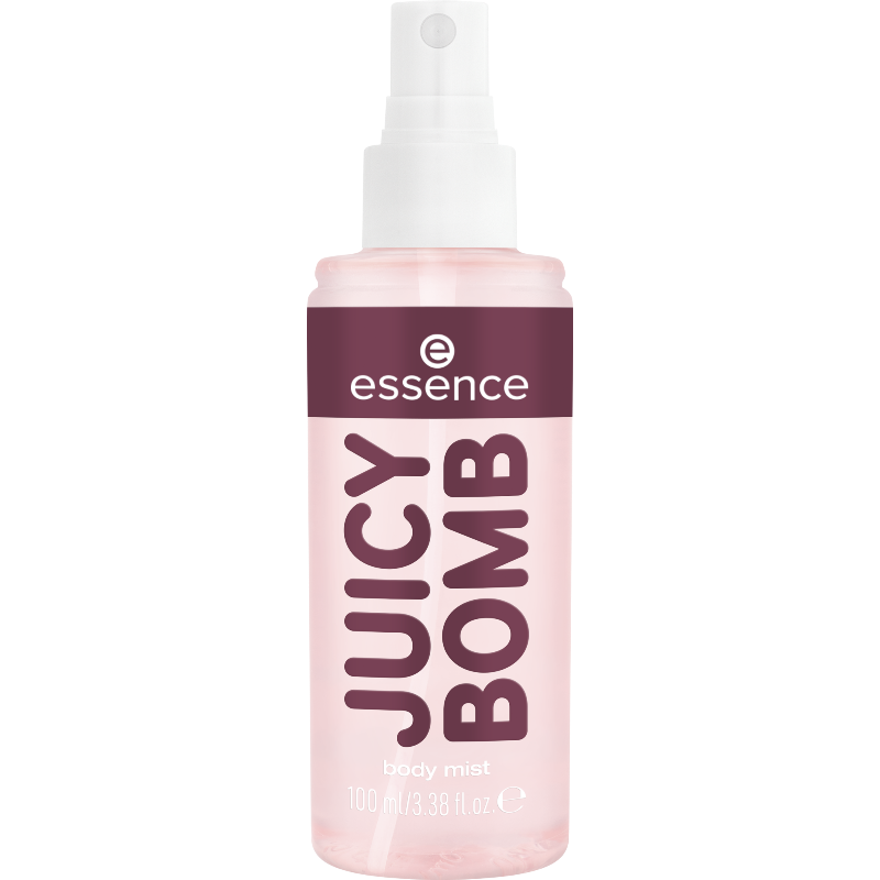 essence JUICY BOMB Sweet Drop Body Mist vartalosuihke 104 Cookie Crazy 100 ml auki