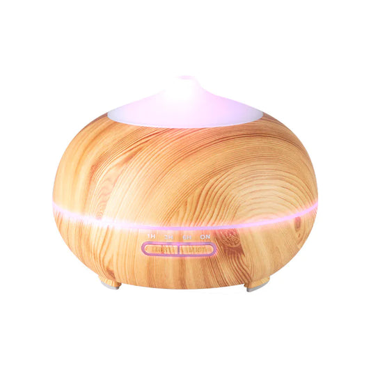LED-valaistu SPA-06 aromadiffuuseri 400 ml – puukuosinen diffuuseri eteerisille öljyille