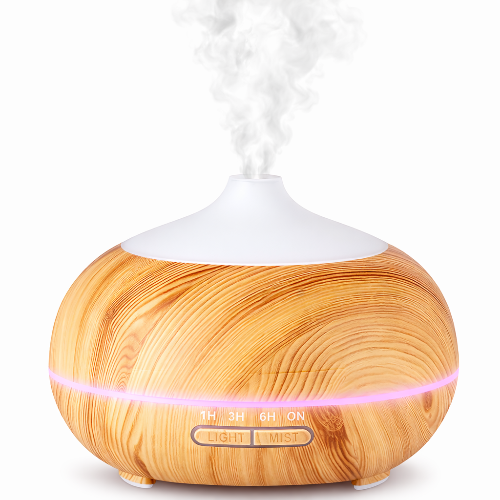 SPA-06 aromadiffuuseri 400 ml puukuosinen – ultraääni diffuuseri eteerisille öljyille höyryllä